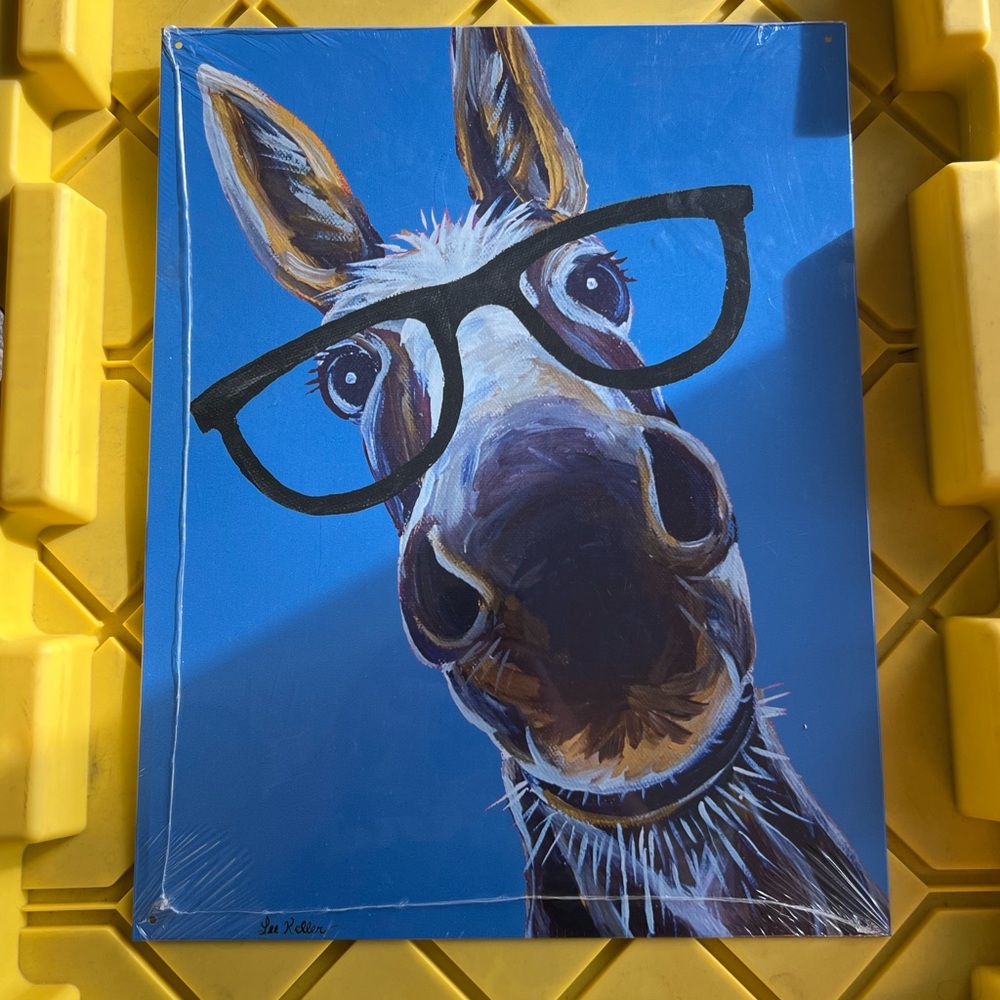 Quirky Horse with Glasses Art Print